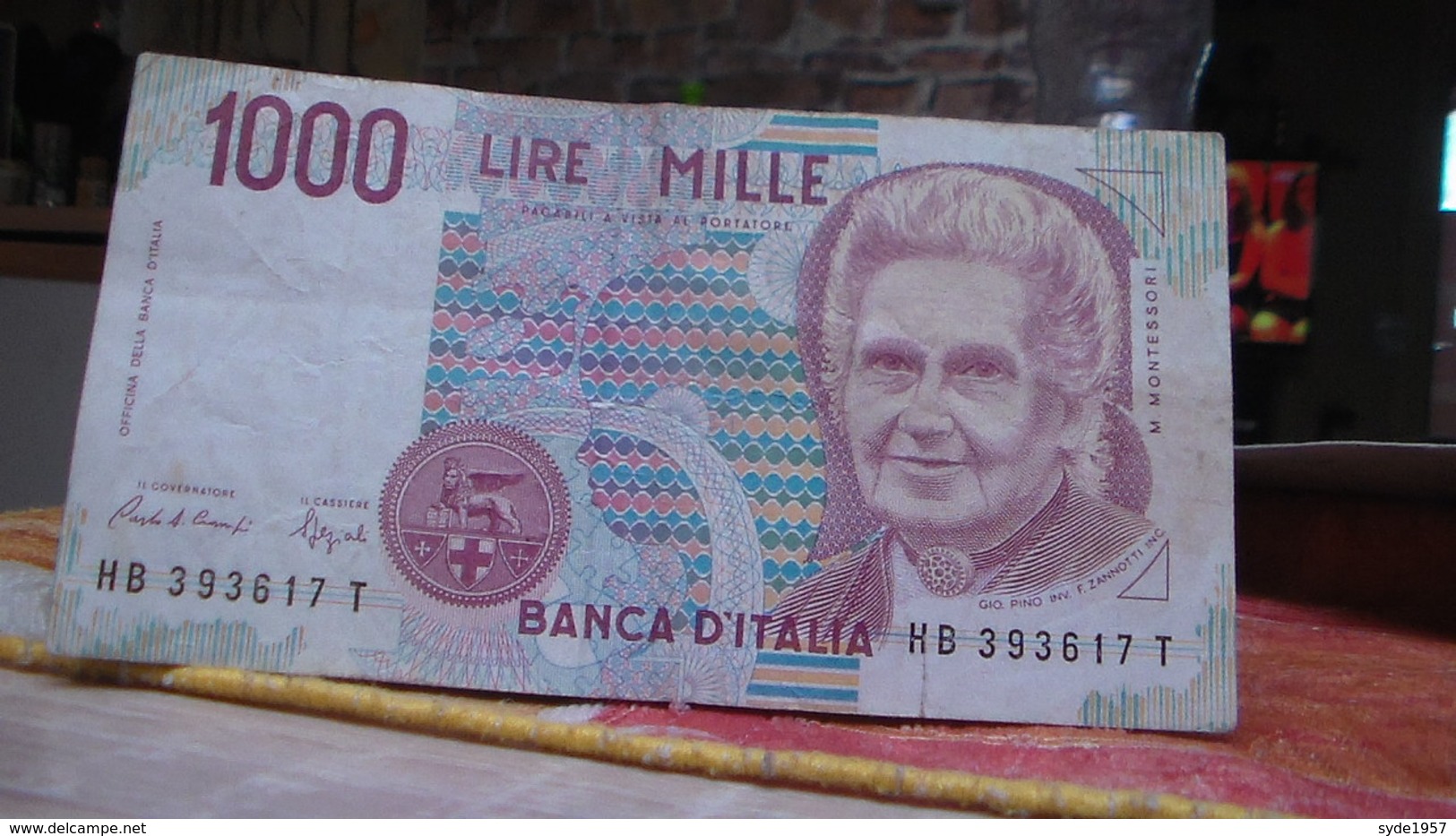 1000 Lire -1990- Montessori Numéro  HB 393617 T - 1 000 Liras