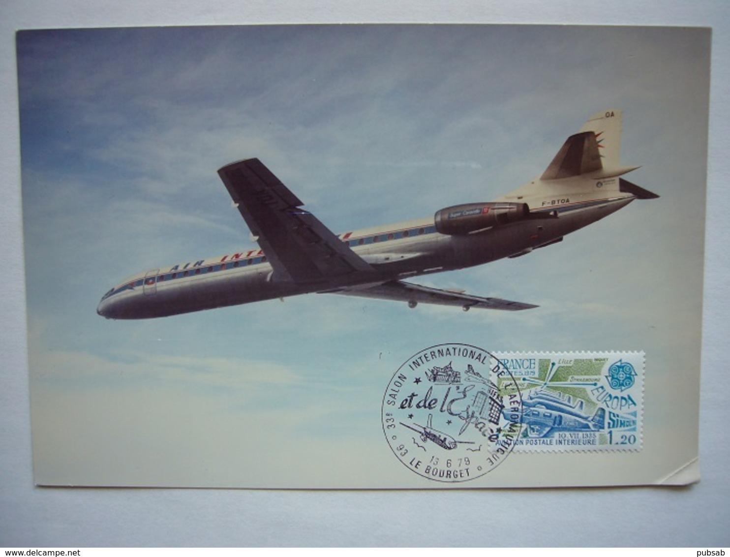 Avion / Airplane / AIR INTER / Caravelle / Photo Size 12,5X17,5cm - 1946-....: Moderne