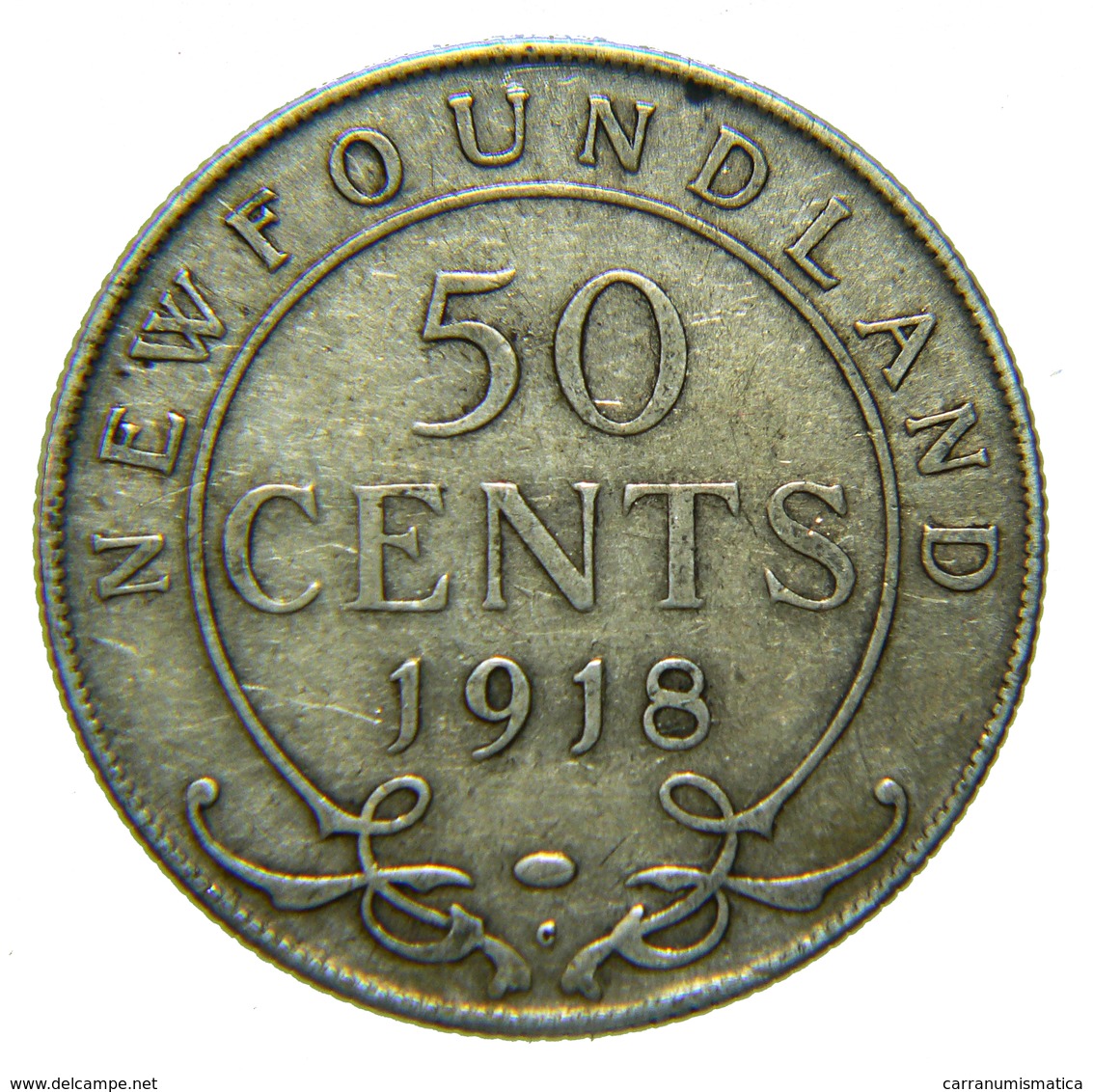 [NC] CANADA - NEWFOUNDLAND - 50 CENTS - ARGENTO 925 - 1918 (nc4437) - Canada