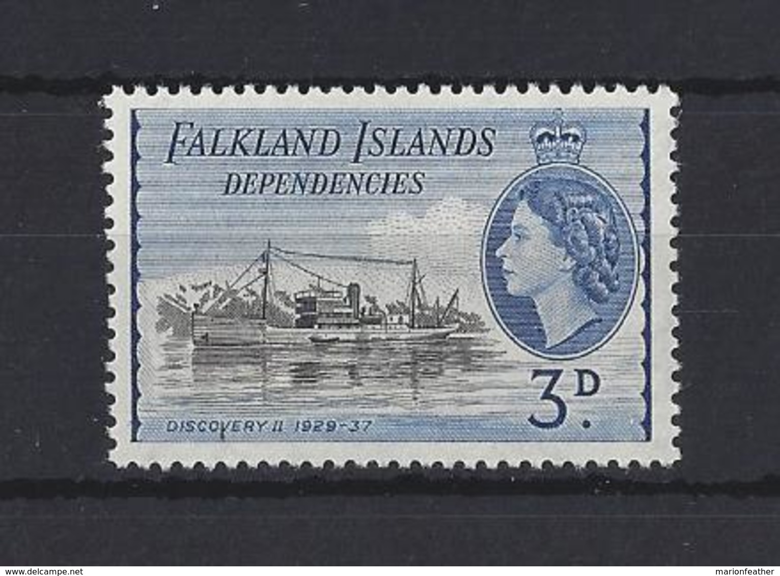 FALKLAND Is. DEPS...QUEEN ELIZABETH II.(1952-NOW)....3d....SGG31...MH... - Falkland