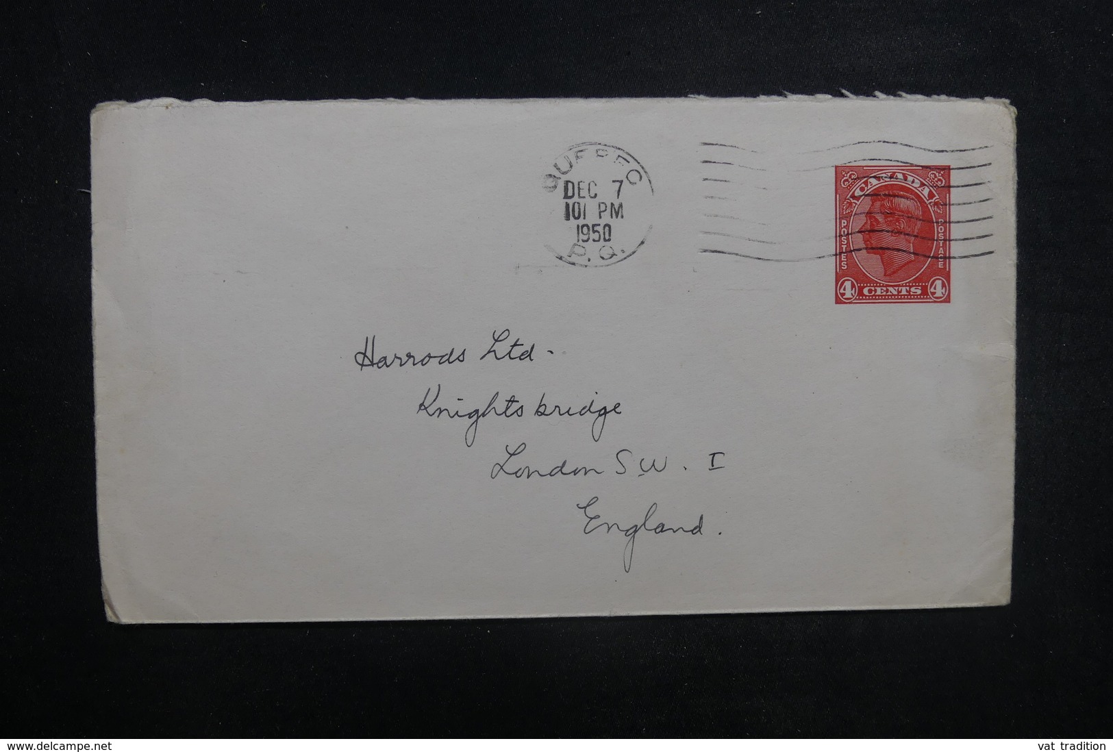 CANADA - Entier Postal De Quebec Pour Londres En 1950 - L 37871 - 1903-1954 De Koningen