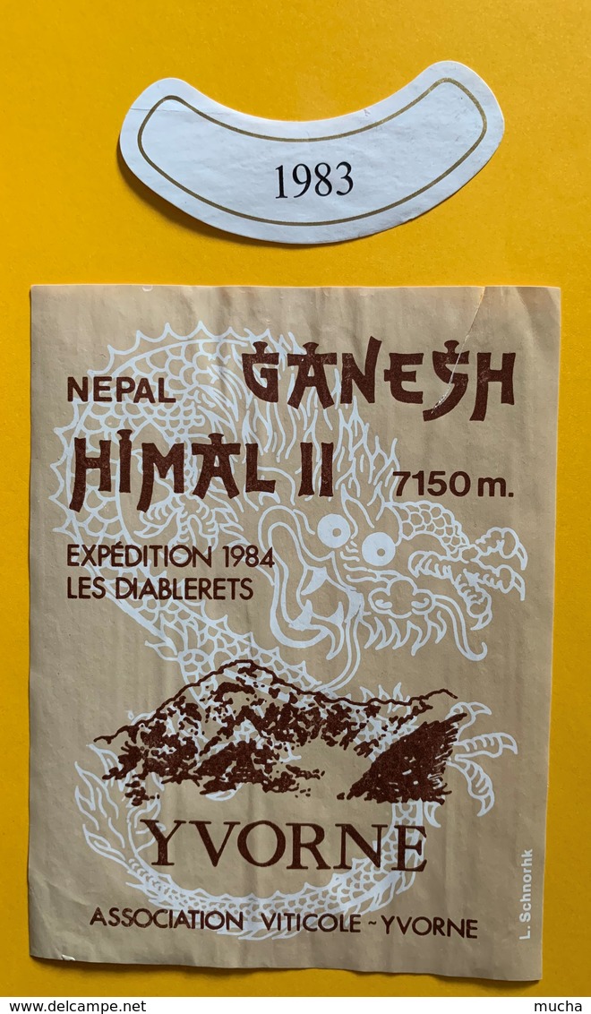 11335  -  Nepal Ganesh Himal II Expédition Les Diablerets 1984  Suisse Yvorne 1983 - Berge