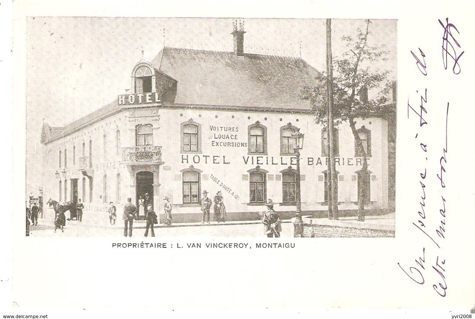 CP. De MONTAIGU - Hôtel Vieille Barrière Propriétaire L.Van Vinckeroy En 1902 - Scherpenheuvel-Zichem