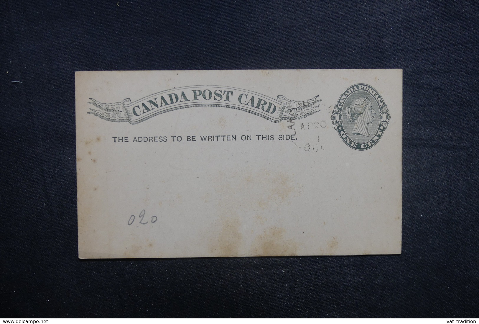 CANADA - Entier Postal Non Utilisé Mais Oblitéré- L 37896 - 1860-1899 Règne De Victoria