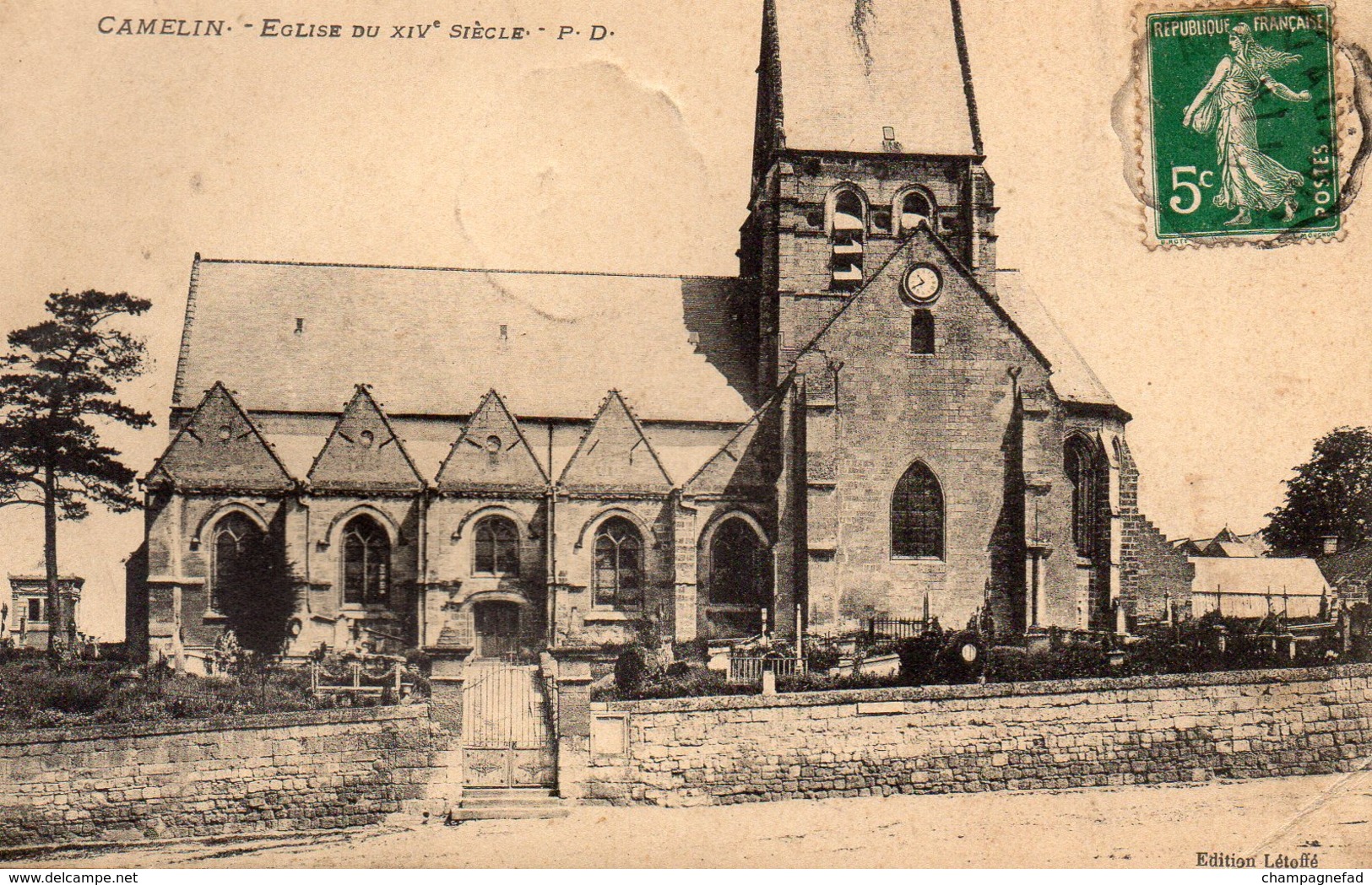 CAMELIN 02, EGLISE DU XIV SIECLE - Autres & Non Classés