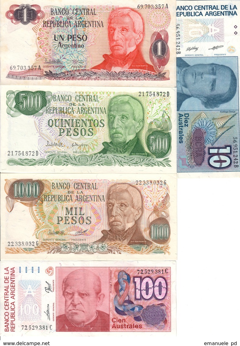 Argentina Lot 11 Banknotes - Argentina