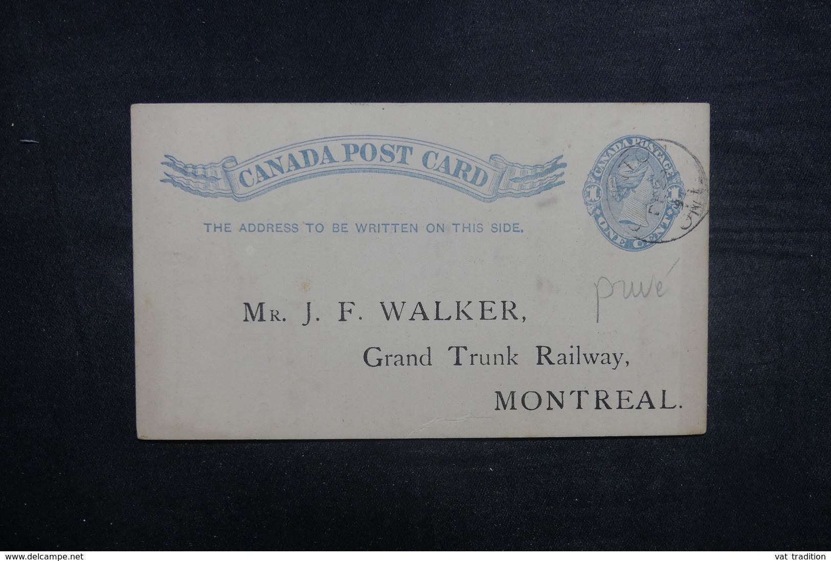 CANADA - Entier Postal Commerciale ( Repiquage Au Verso ) Pour Montréal En 1891 - L 37900 - 1860-1899 Victoria