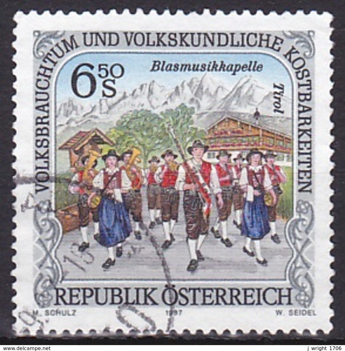 Austria/1997 - Folk Customs & Art/Volksbrauchtum Und Volkskundliche Kostbarkeiten - 6.50 S - USED - Gebraucht