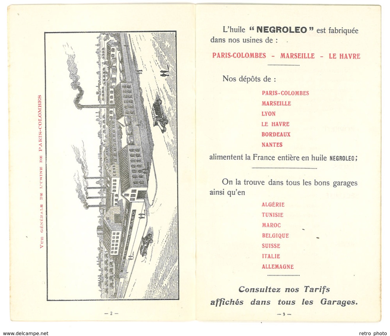 Livret Société L’Oléo , Huile Negroleo, Manuel De Graissage, Vers 1920, Bidon - Advertising