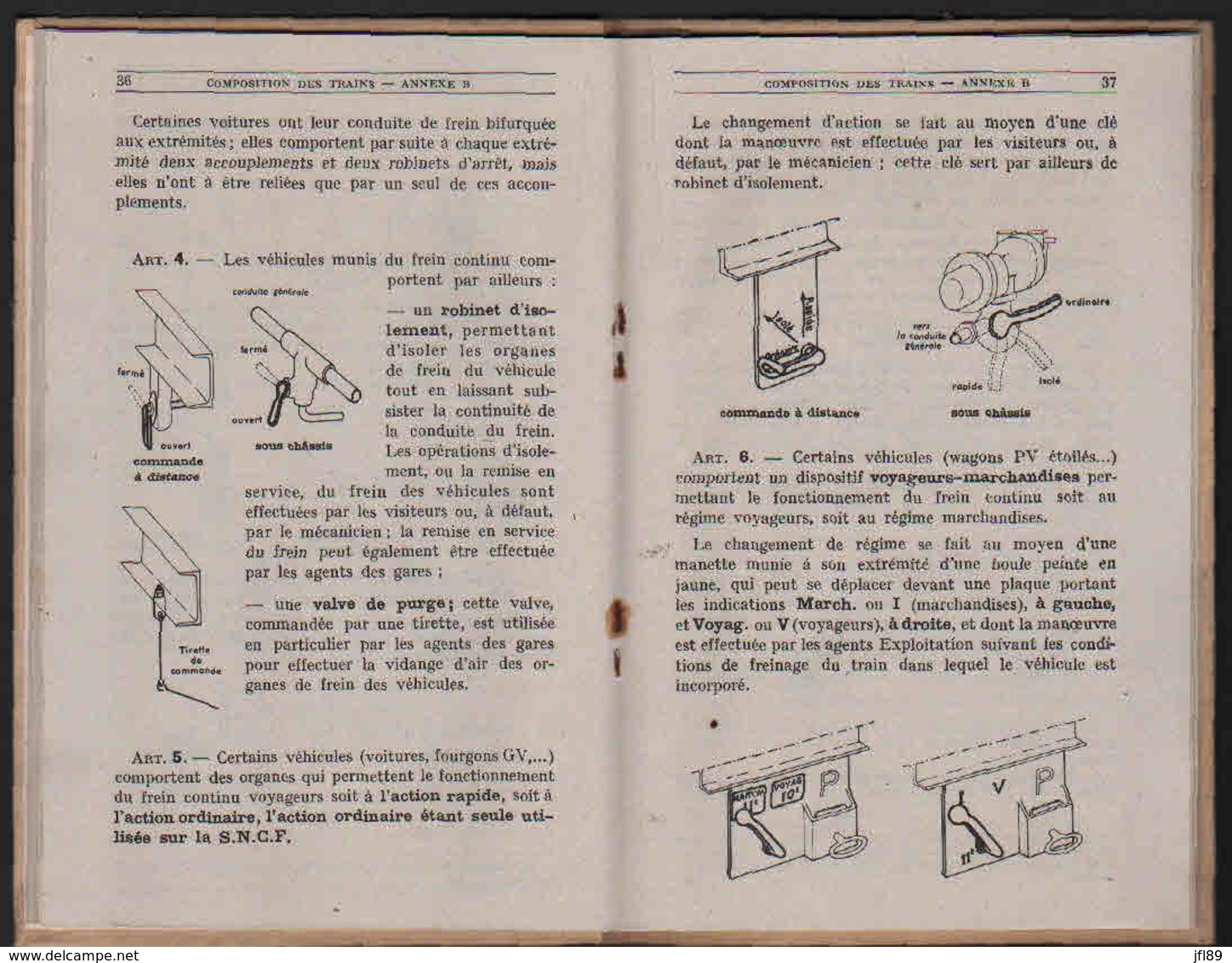 SNCF - Réglement Général De Sécurité - Inst. Sur La Composition Des Trains - 1947 - Train09 - Europe