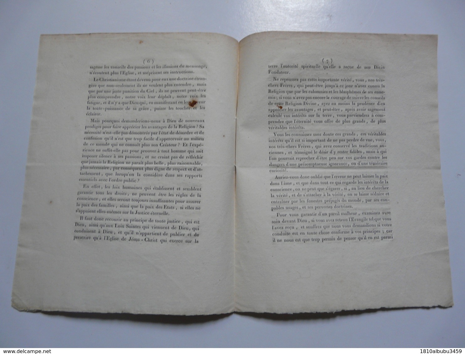 VIEUX PAPIERS - MANUSCRIT : Mandement De Monseigneur L'Evêque De Chartres - Manuscripten