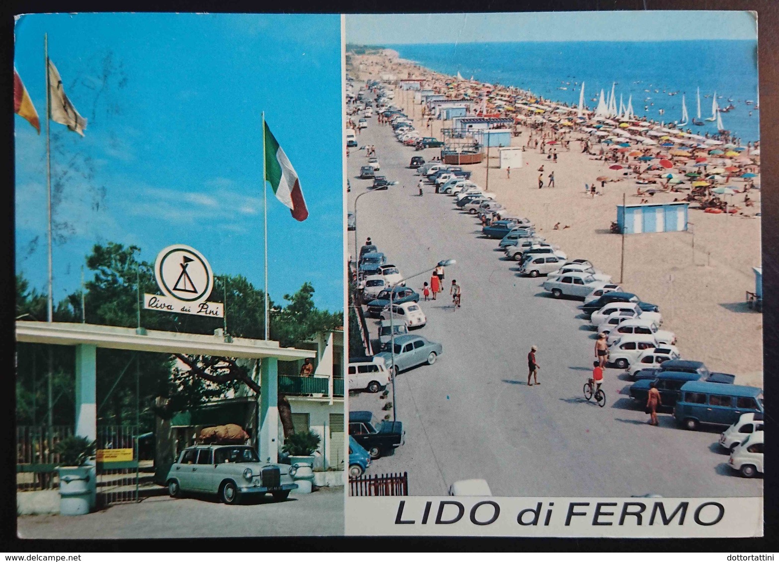 LIDO DI FERMO - Spiaggia, Camping Riva Dei Pini -   Vg - Fermo