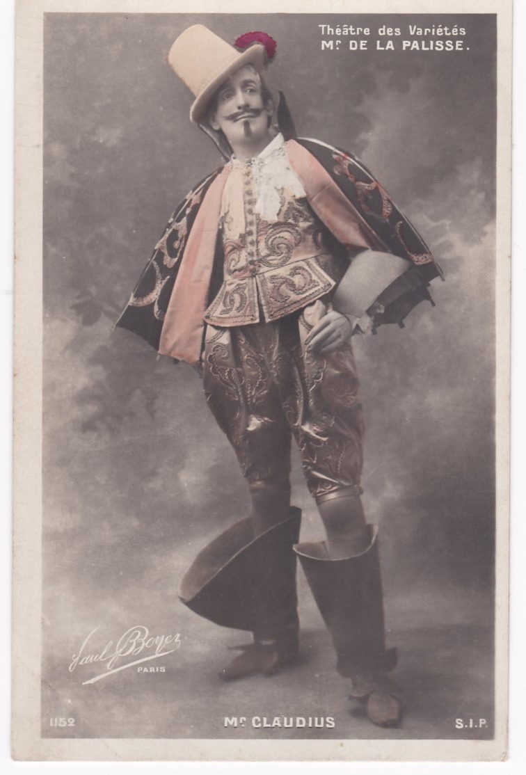 Photo Boyer Paris -  M. CLAUDIUS  -  Théâtre Des Variétés Dans M. De La Palisse - Dos Simple - Künstler