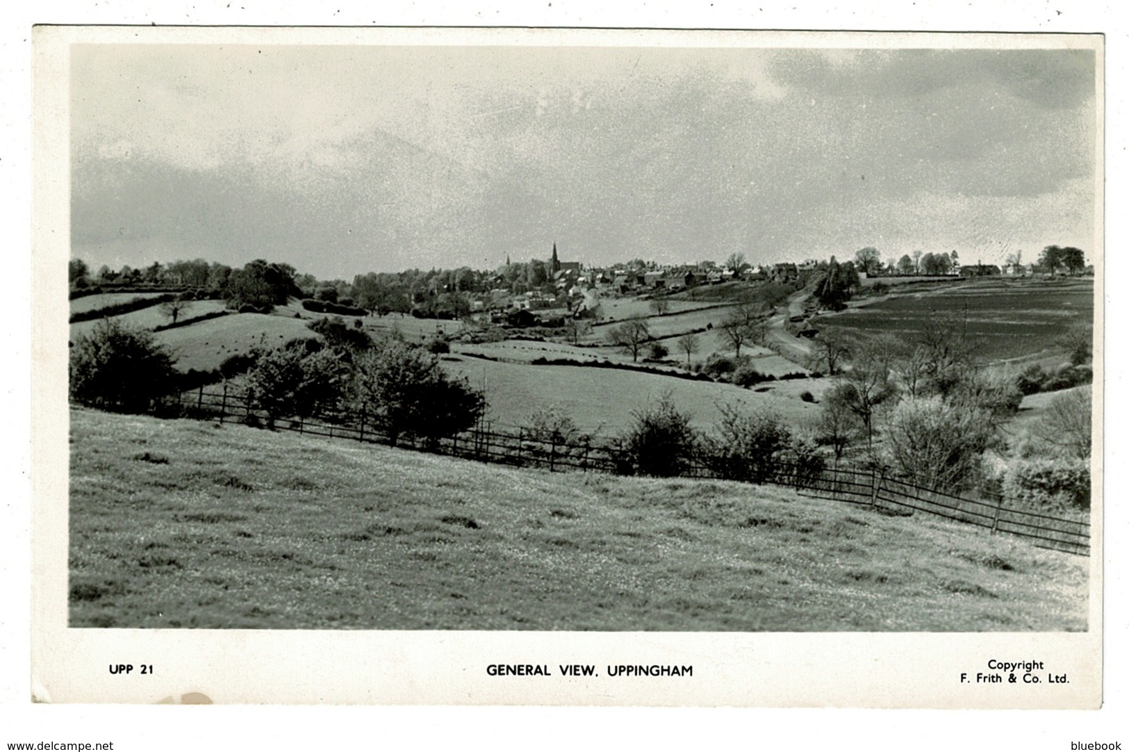 Ref 1314 - Real Photo Postcard - General View Of Uppingham - Rutland - Rutland