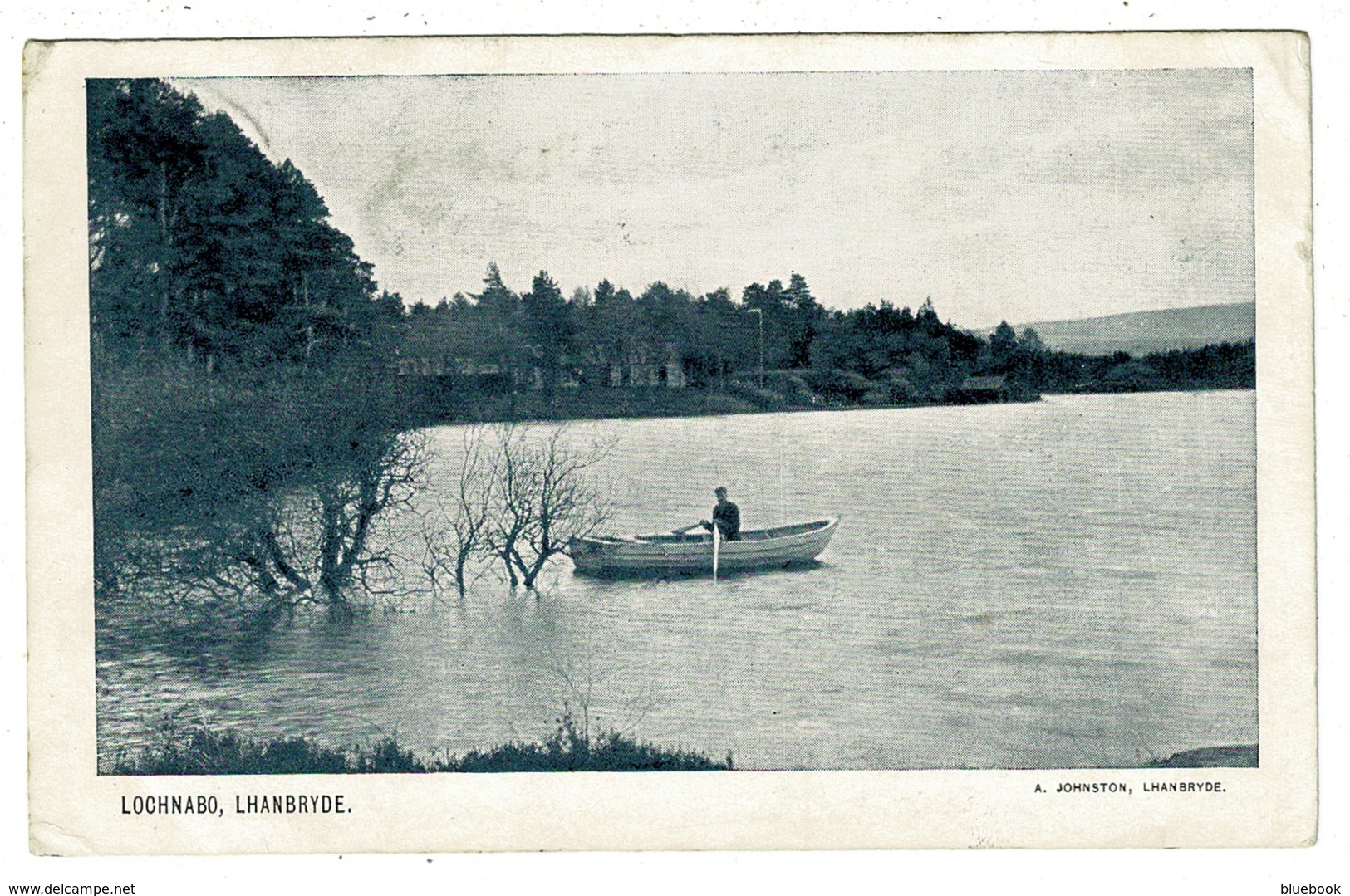 Ref 1314 - 1904 Postcard - Rowing Boat - Lochnabo Lhanbryde Near Elgin Moray Scotland - Moray