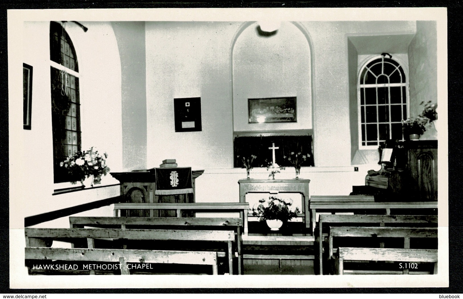 Ref 1314 - Real Photo Postcard - Hawkshead Methodist Chapel - Lake District Cumbria - Hawkshead