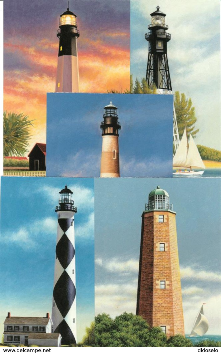 USA - 2003 - Southeastern Lighthouses Set - Prepaid Cards - Unused - 2001-10