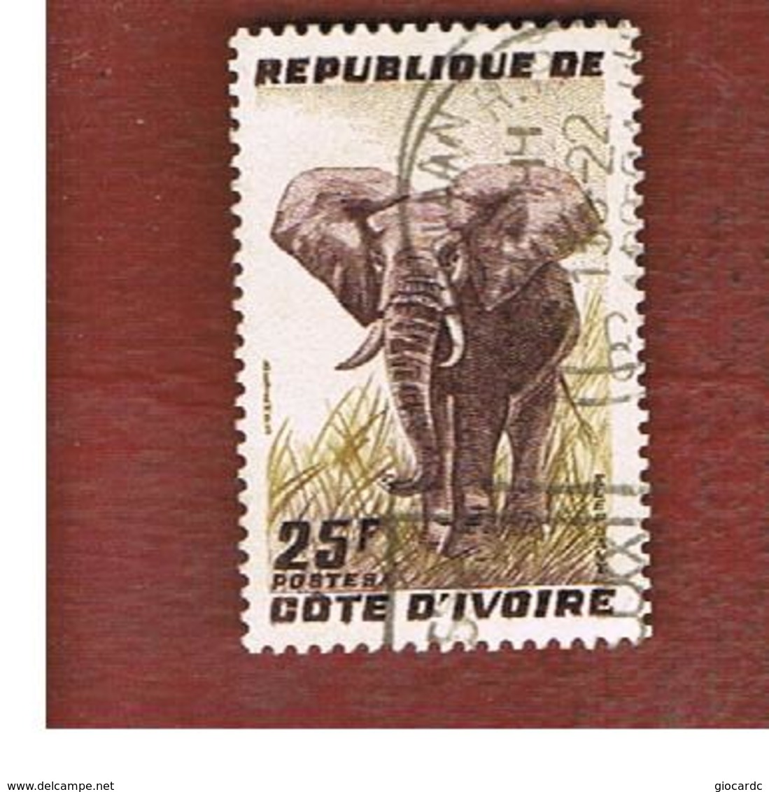 COSTA D'AVORIO (IVORY COAST) - SG 181 -   1959  ANIMALS: ELEPHANT  -  USED ° - Costa D'Avorio (1960-...)