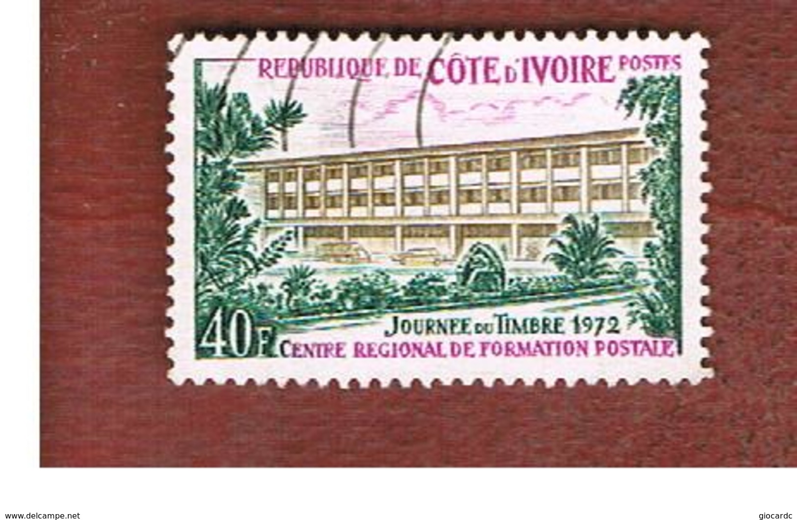 COSTA D'AVORIO (IVORY COAST) - SG 387   -   1972 STAMP DAY: POSTAL CENTER -  USED ° - Costa D'Avorio (1960-...)