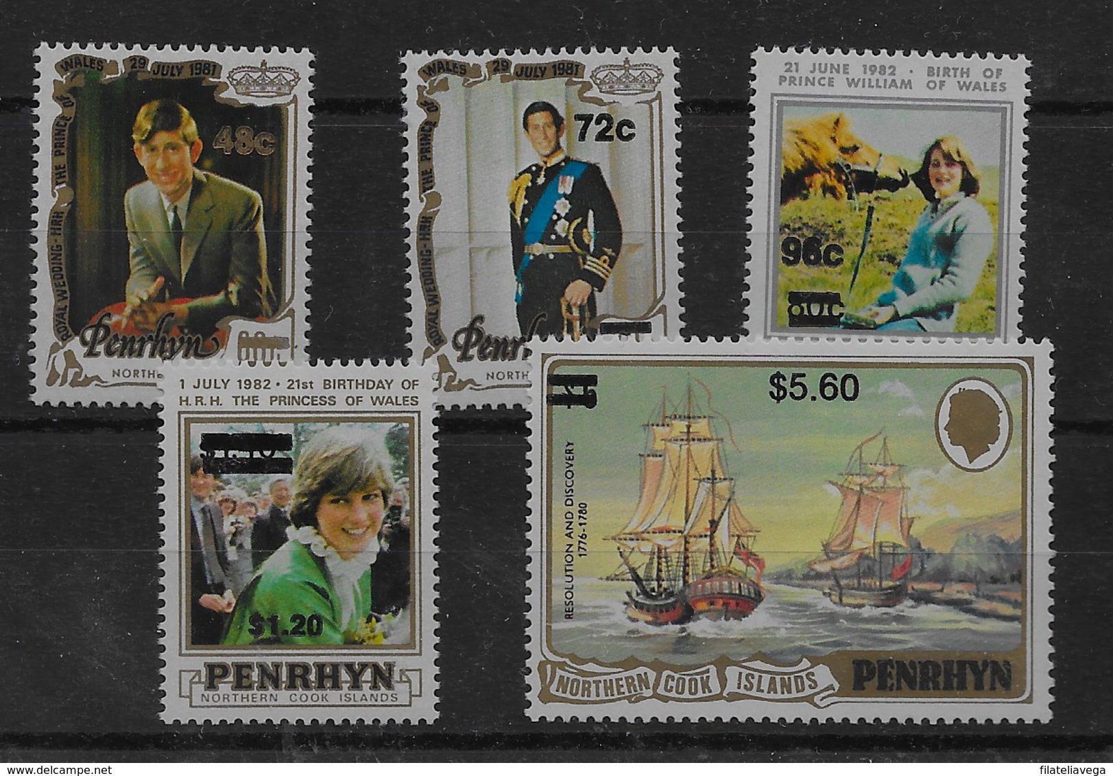 Serie De Penrhyn Nº Yvert 255/59 ** BARCOS (SHIPS) - Penrhyn