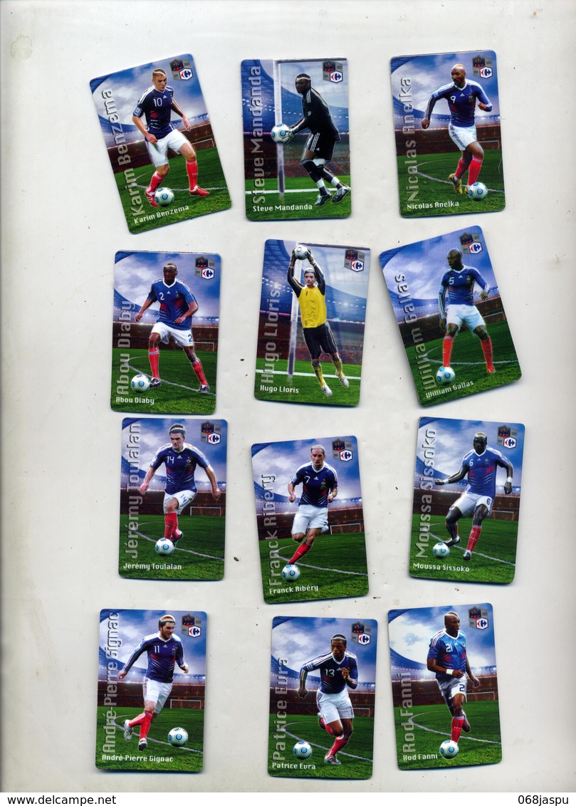 Collector Carrefour Equipe France Football 2010 + 12 Magnets à Voir - Sports