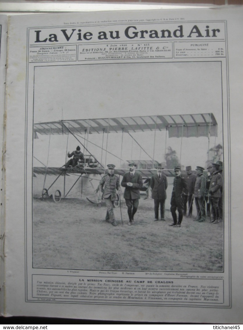 1910 MISSION CHINOISE : Prince TAÏ-TSAO/ PREMIÈRE COURSE D'AVION MEETING D'ANJOU / BETHENY / VELODROME BUFFALO - 1900 - 1949