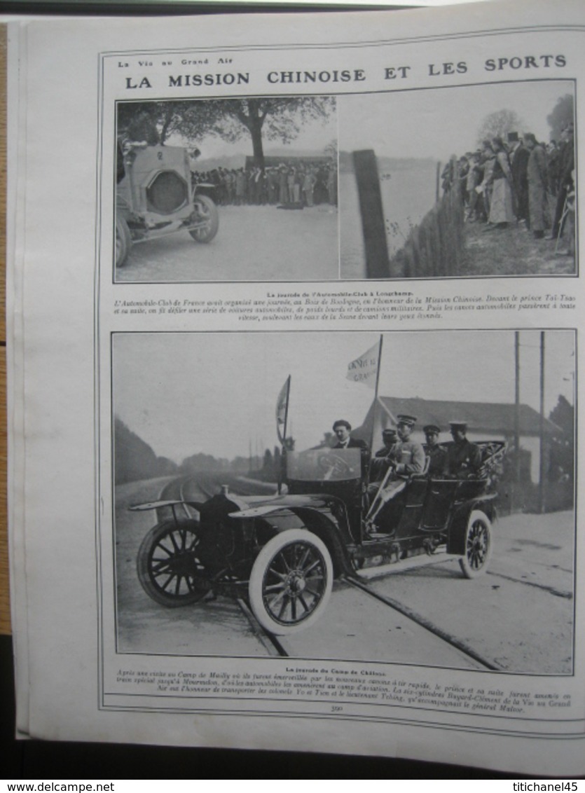 1910 MISSION CHINOISE : Prince TAÏ-TSAO/ PREMIÈRE COURSE D'AVION MEETING D'ANJOU / BETHENY / VELODROME BUFFALO - 1900 - 1949