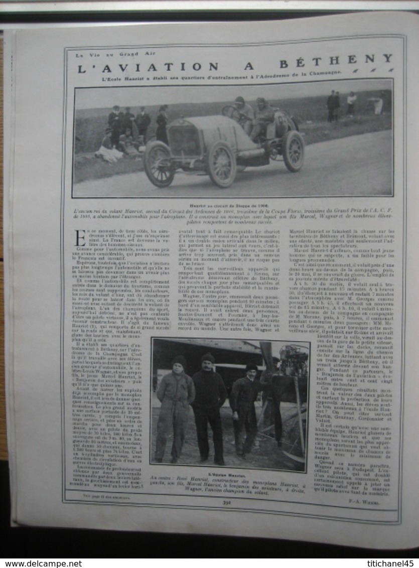 1910 MISSION CHINOISE : Prince TAÏ-TSAO/ PREMIÈRE COURSE D'AVION MEETING D'ANJOU / BETHENY / VELODROME BUFFALO