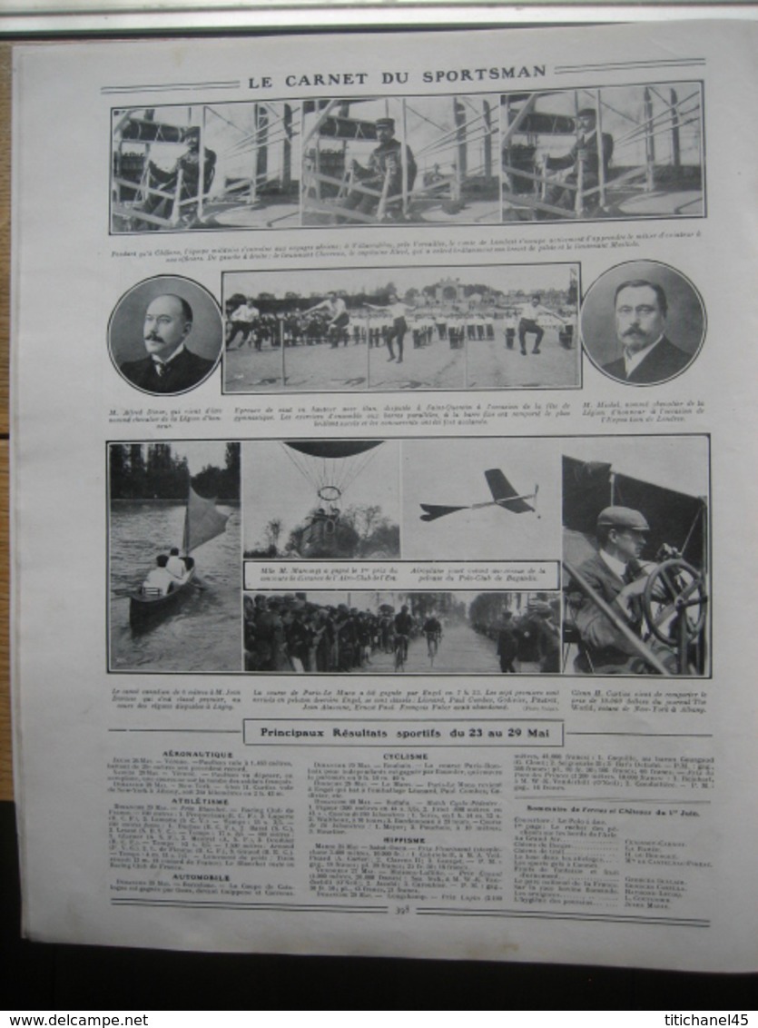 1910 MISSION CHINOISE : Prince TAÏ-TSAO/ PREMIÈRE COURSE D'AVION MEETING D'ANJOU / BETHENY / VELODROME BUFFALO