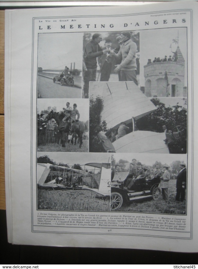 1910 Meeting d'ANGERS/Boxe : HOGAN-MOREAU/Coupe de CATALOGNE : GOUX - GUIPPONE/Prix de DIANE-Derby d'EPSOM