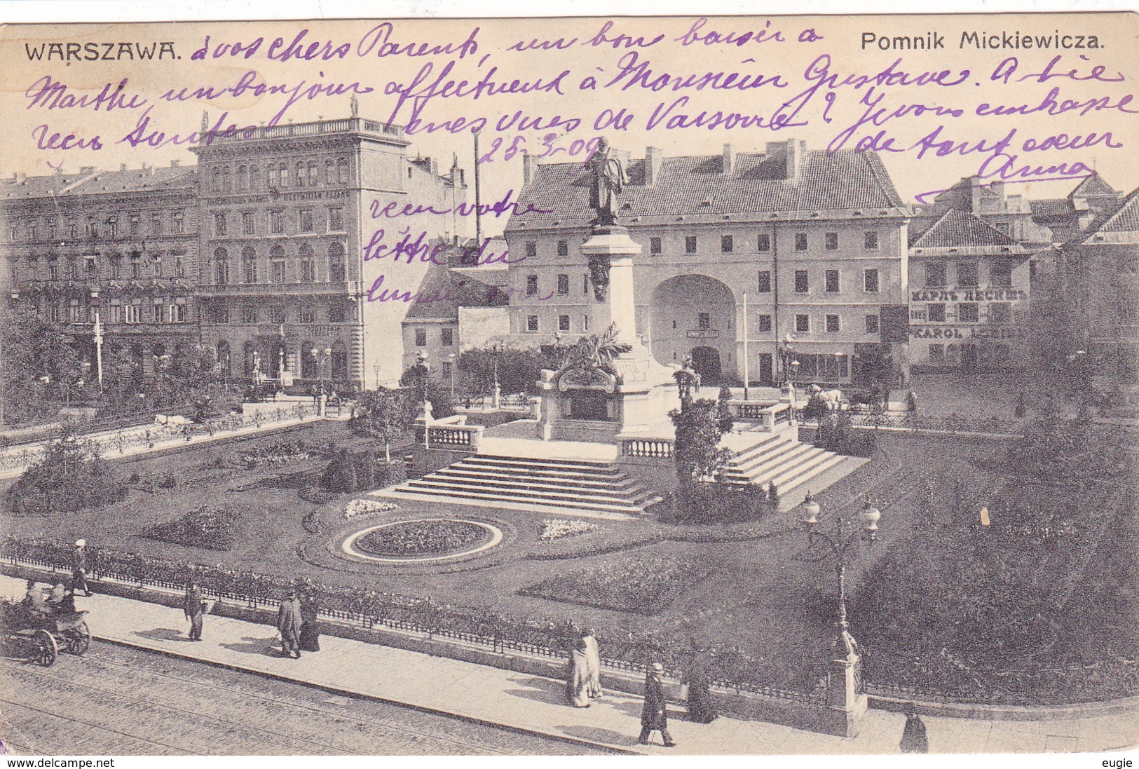 1381/ Polen, Warszawa, Pomnik Micklewicza, 1909 - Polonia