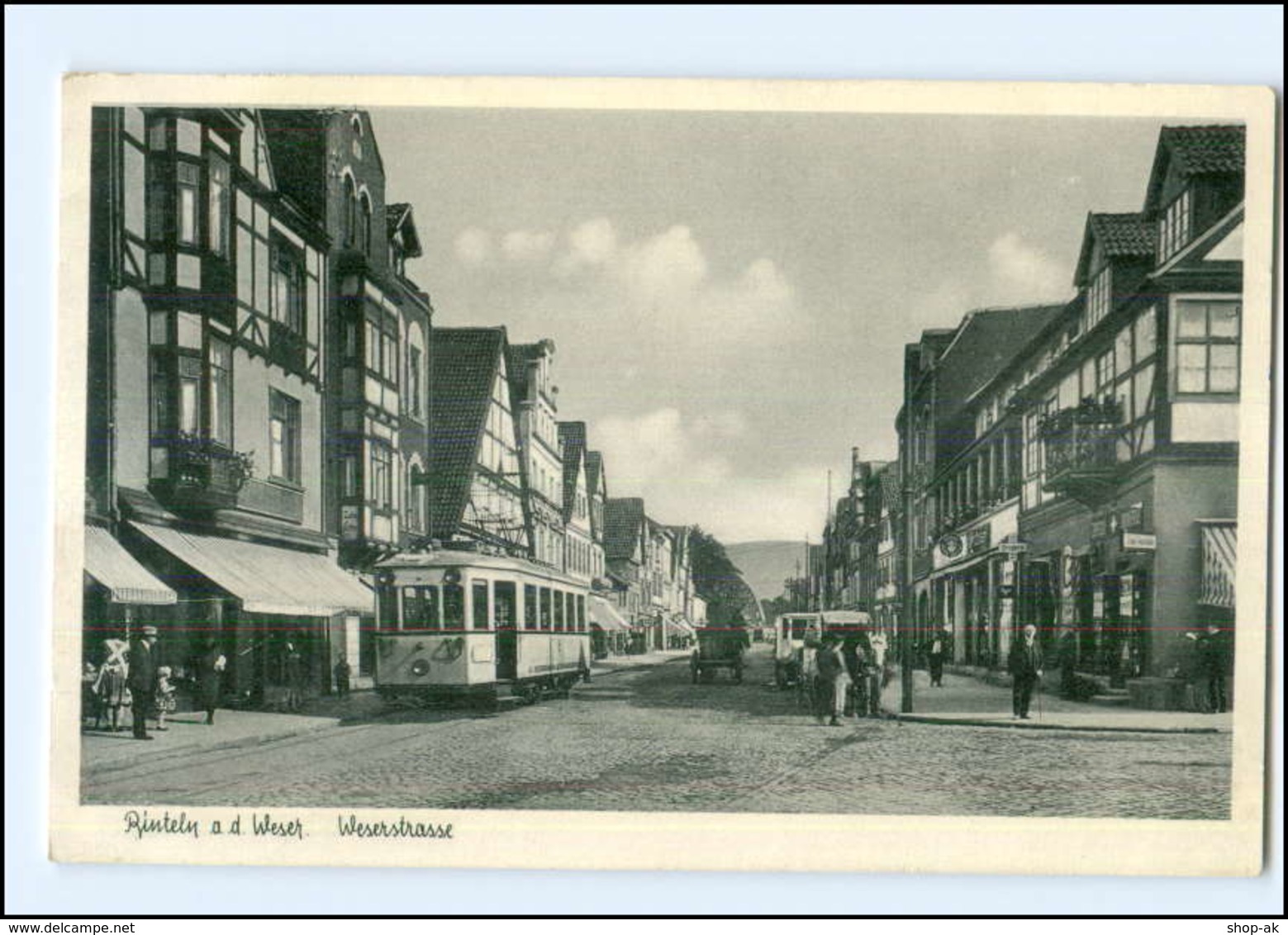 U8005-3260/ Rinteln Weserstr. Straßenbahn AK 1952 - Sonstige & Ohne Zuordnung