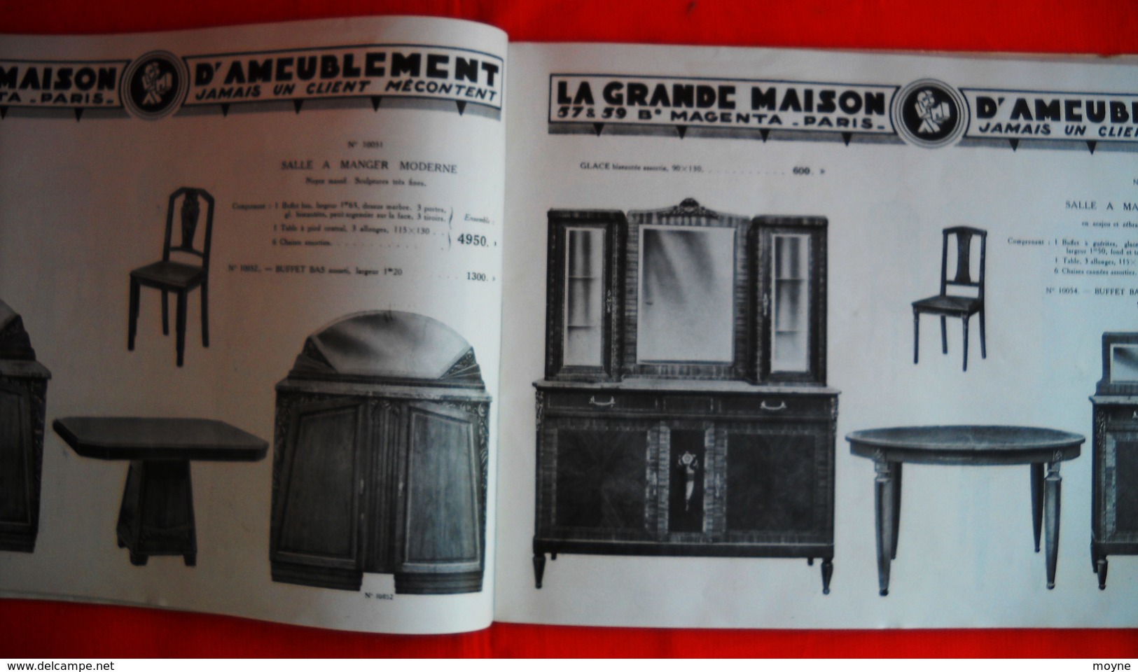 STUDIO D'ART NOVELLA  DECORATION vers 1920 - CATALOGUE  de  LA  GRANDE MAISON D'AMEUBLEMENT - PARIS