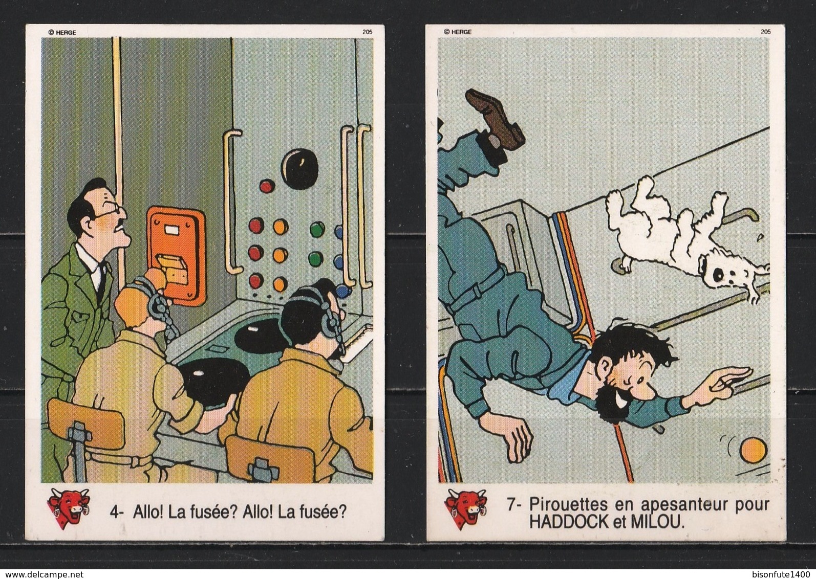 Petit Lot De 5 Autocollants Tintin. - Autocollants
