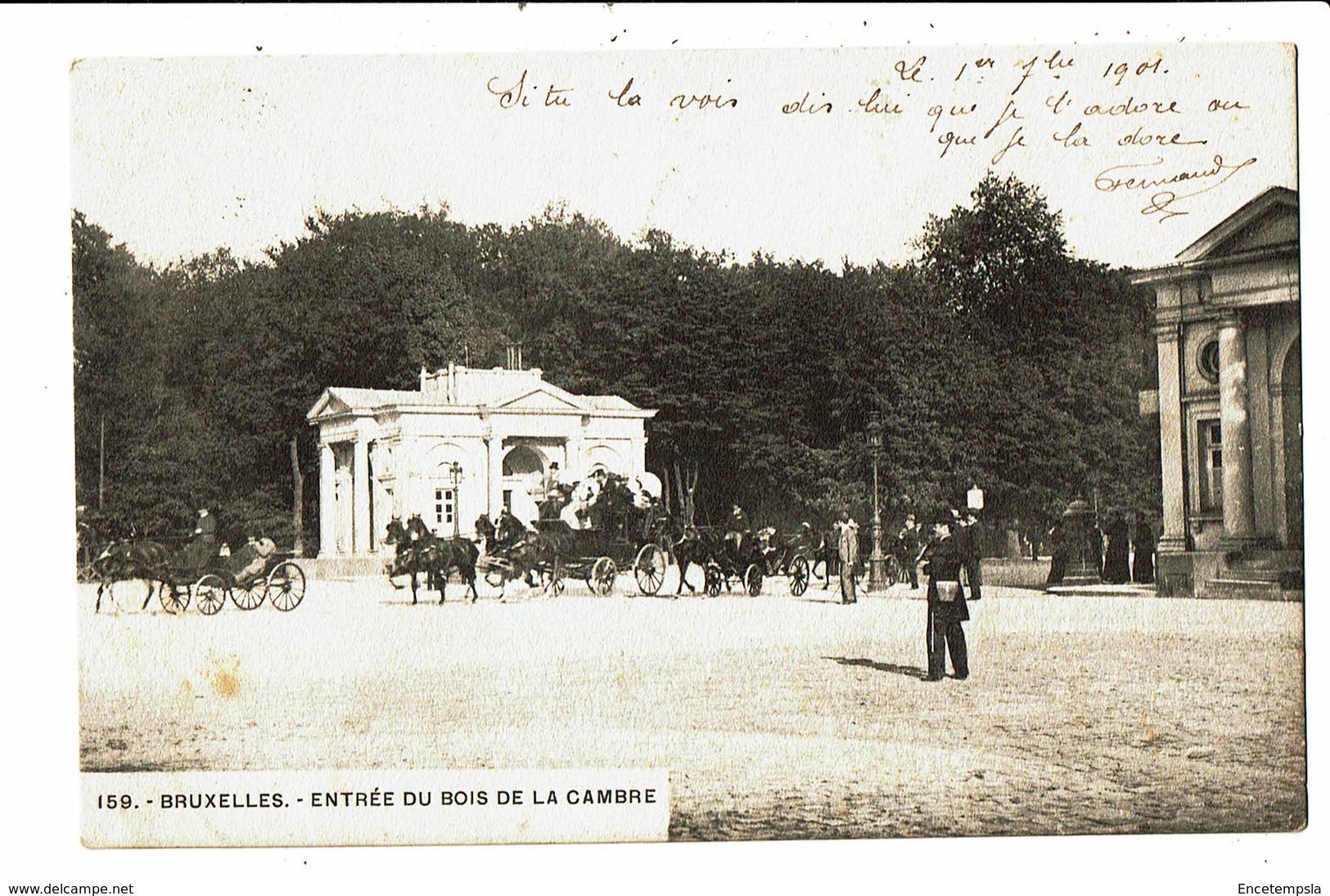 CPA - Carte Postale - Belgique-Bruxelles Entrée Du Bois De La Cambre  En 1901-VM5309 - Lanen, Boulevards