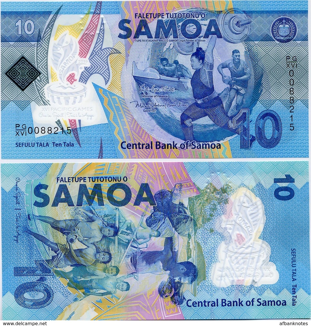 SAMOA        10 Tala        Comm.       P-New      2019     UNC - Samoa