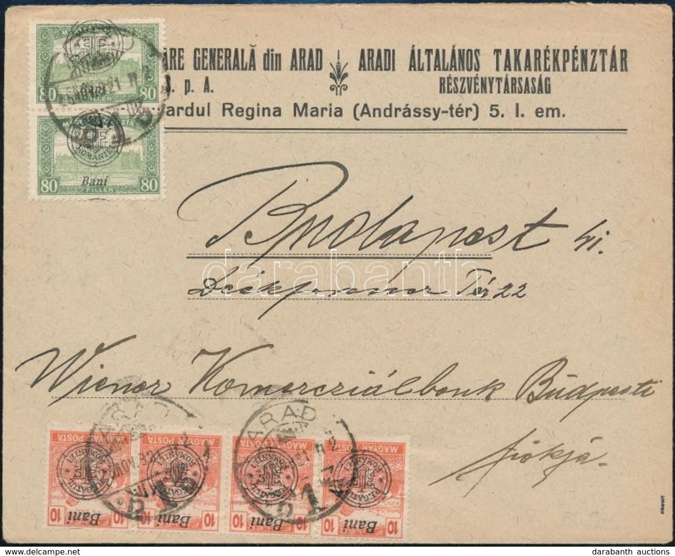 Nagyvárad 1921 Levél Budapestre. Signed: Bodor - Other & Unclassified