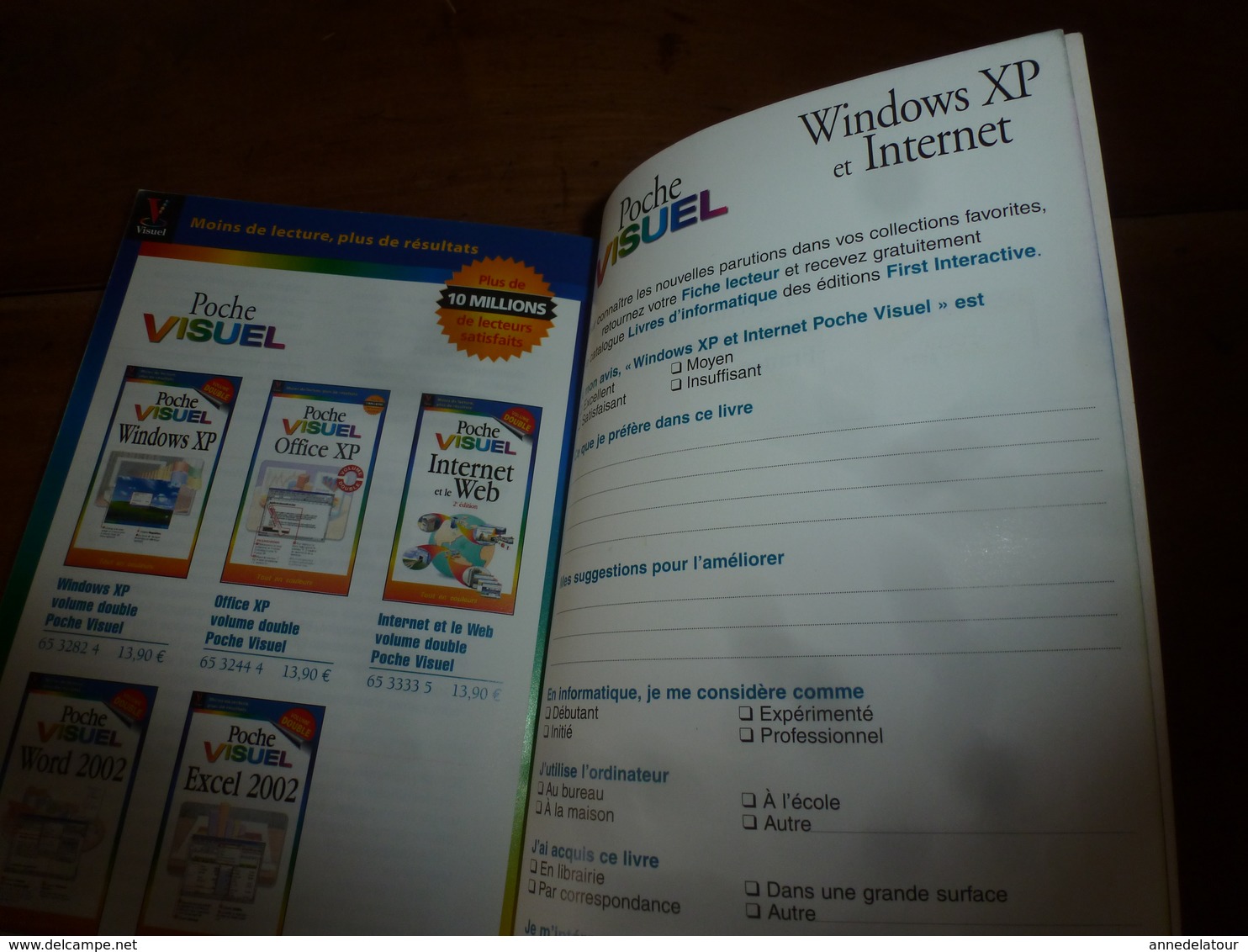 WINDOWS XP et Internet -  Visuel -    Volume double