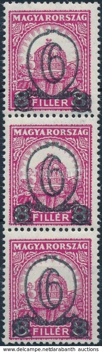 ** 1931 Kisegítő 6f/8f 506B Hármascsík (45.000) - Other & Unclassified