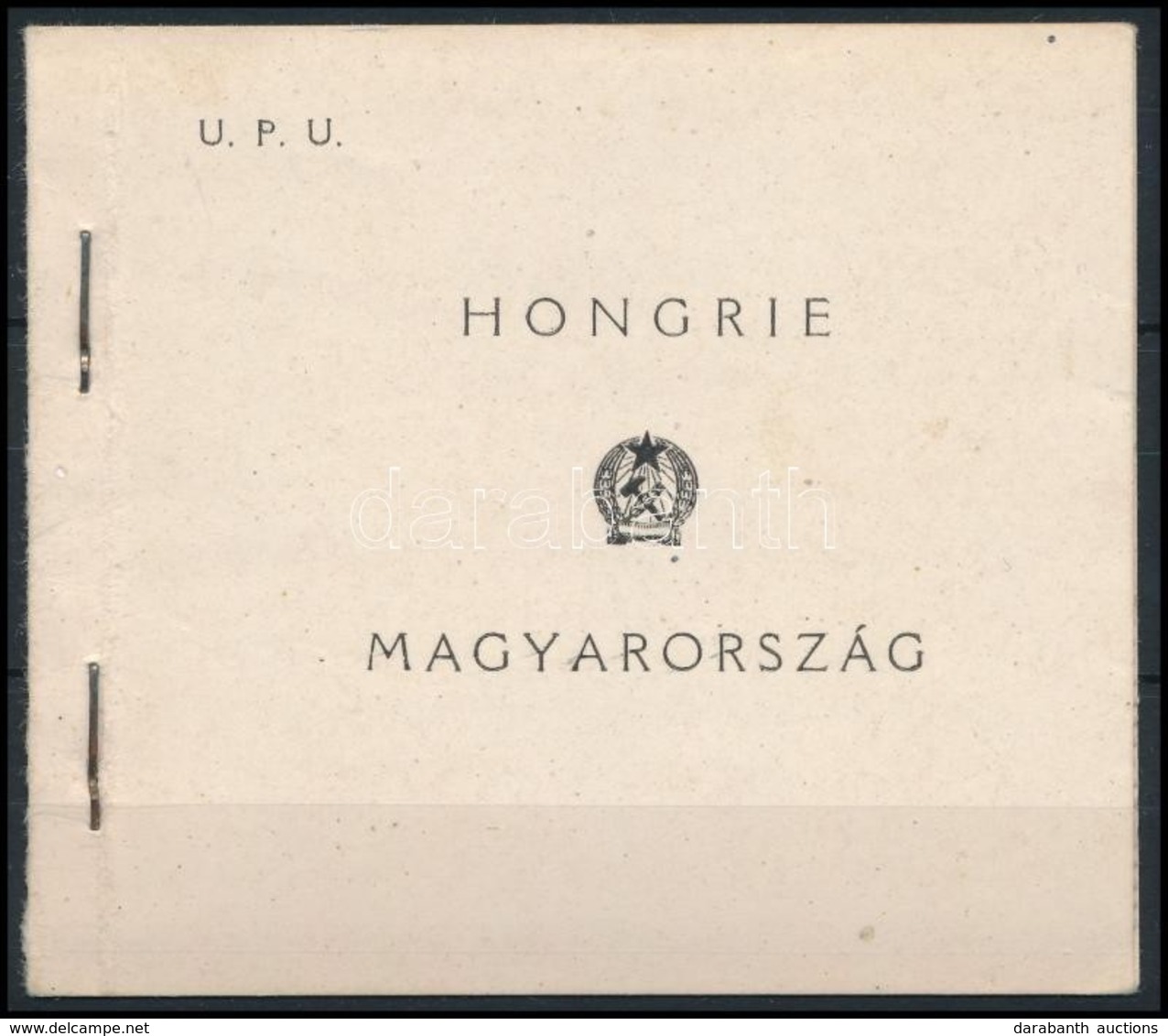 ** 1949 UPU Füzet, 2 Szélén Fogazatlan (35.000) - Andere & Zonder Classificatie