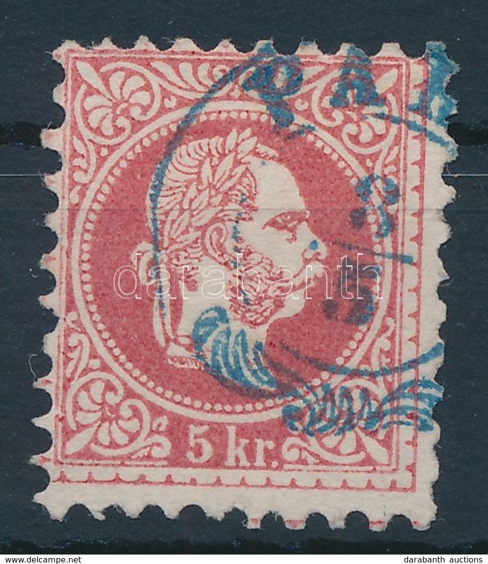 O 1867 5kr Képbe Fogazva, Kék 'PAK(S)' - Andere & Zonder Classificatie