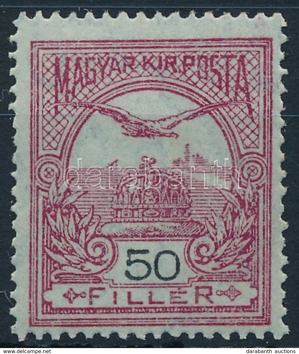 ** 1913 Turul 50f Lilásvörös / Kék, Fekvő Vízjellel (10.000) - Other & Unclassified