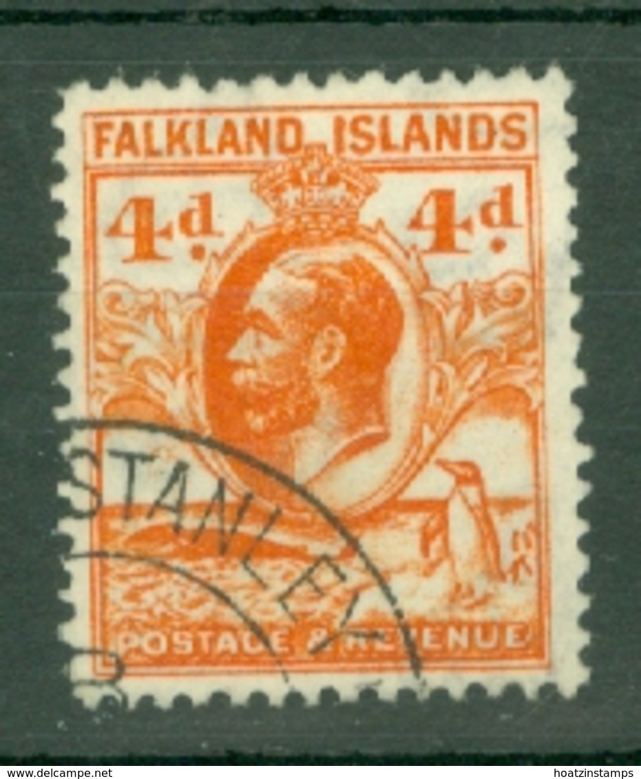 Falkland Is: 1929/37   KGV - Pictorial   SG120    4d  Orange    Used - Falklandinseln