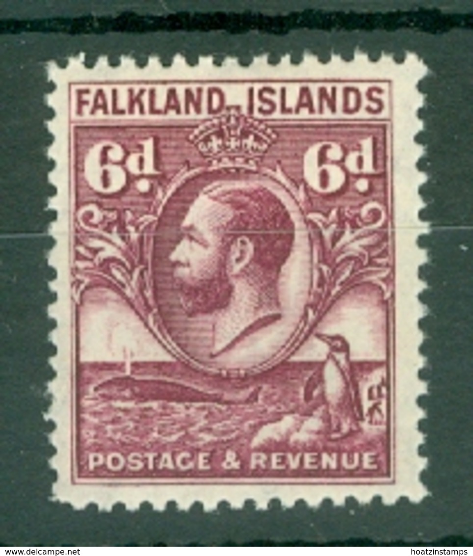 Falkland Is: 1929/37   KGV - Pictorial   SG121    6d   Purple   MH - Falkland Islands