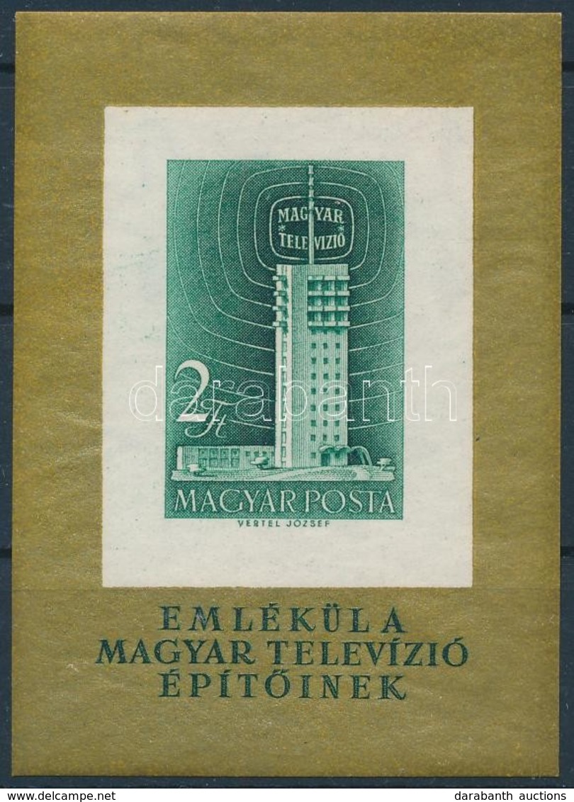 ** 1958 Televízió Vágott Blokk (25.000) - Autres & Non Classés