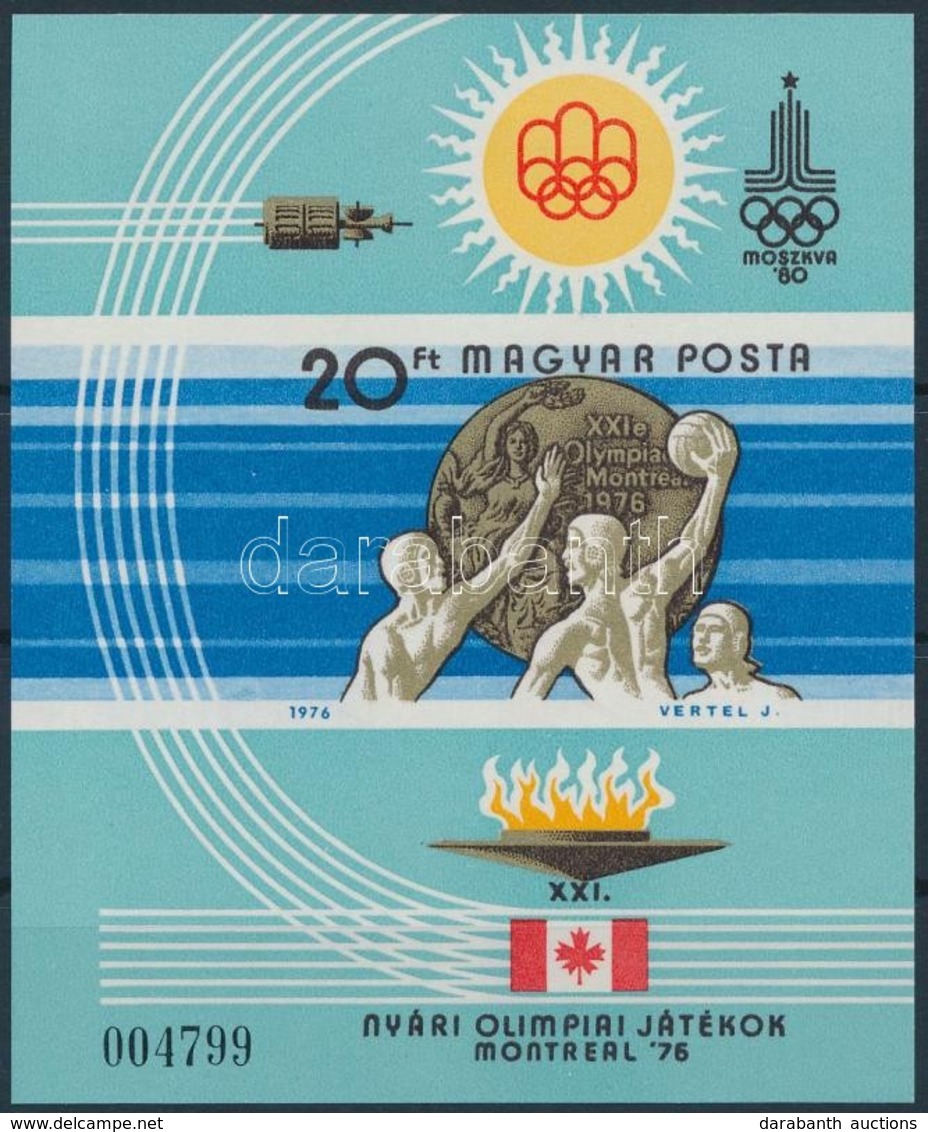 ** 1976 Olimpiai érmesek (III.) - Montreal Vágott Blokk (3.500) - Andere & Zonder Classificatie