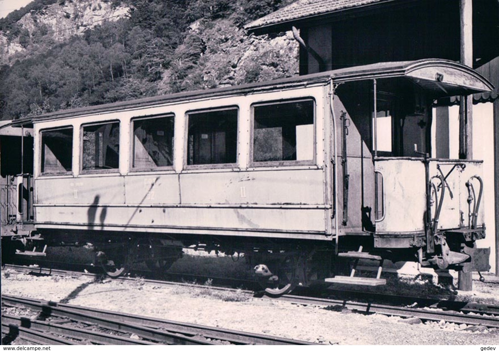 Chemin De Fer Locarno-Ponte Brolla-Bignasco, Train à Bignasco, Photo 1964, BVA LPB 23.1 - Bignasco