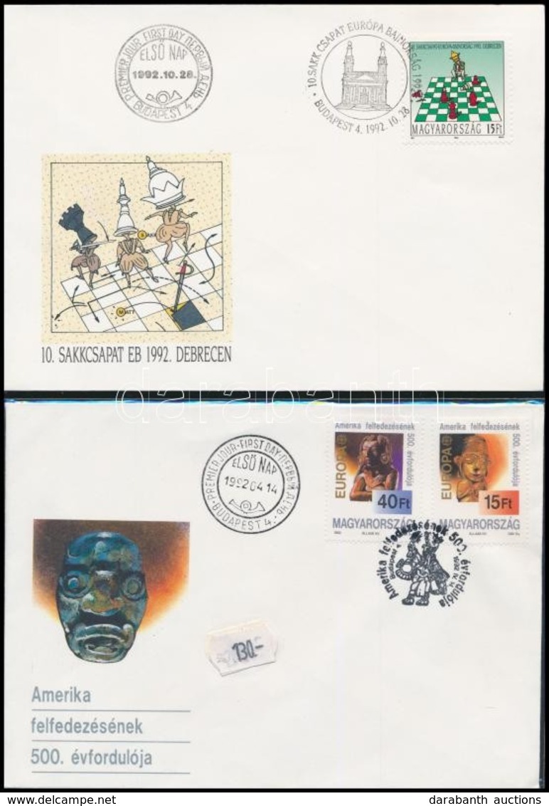 1992 20 Db FDC: Europa CEPT + Sakkcsapat EB (13.000) - Autres & Non Classés