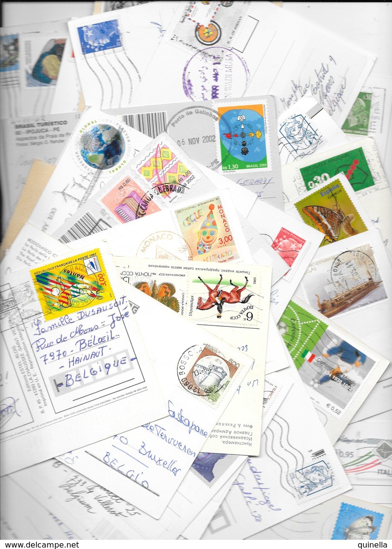 Beau Lot  *  Plus De  60 Cartes De Diverse Pays De Vacances *  50 Cartes Avec Timbres - 5 - 99 Cartes