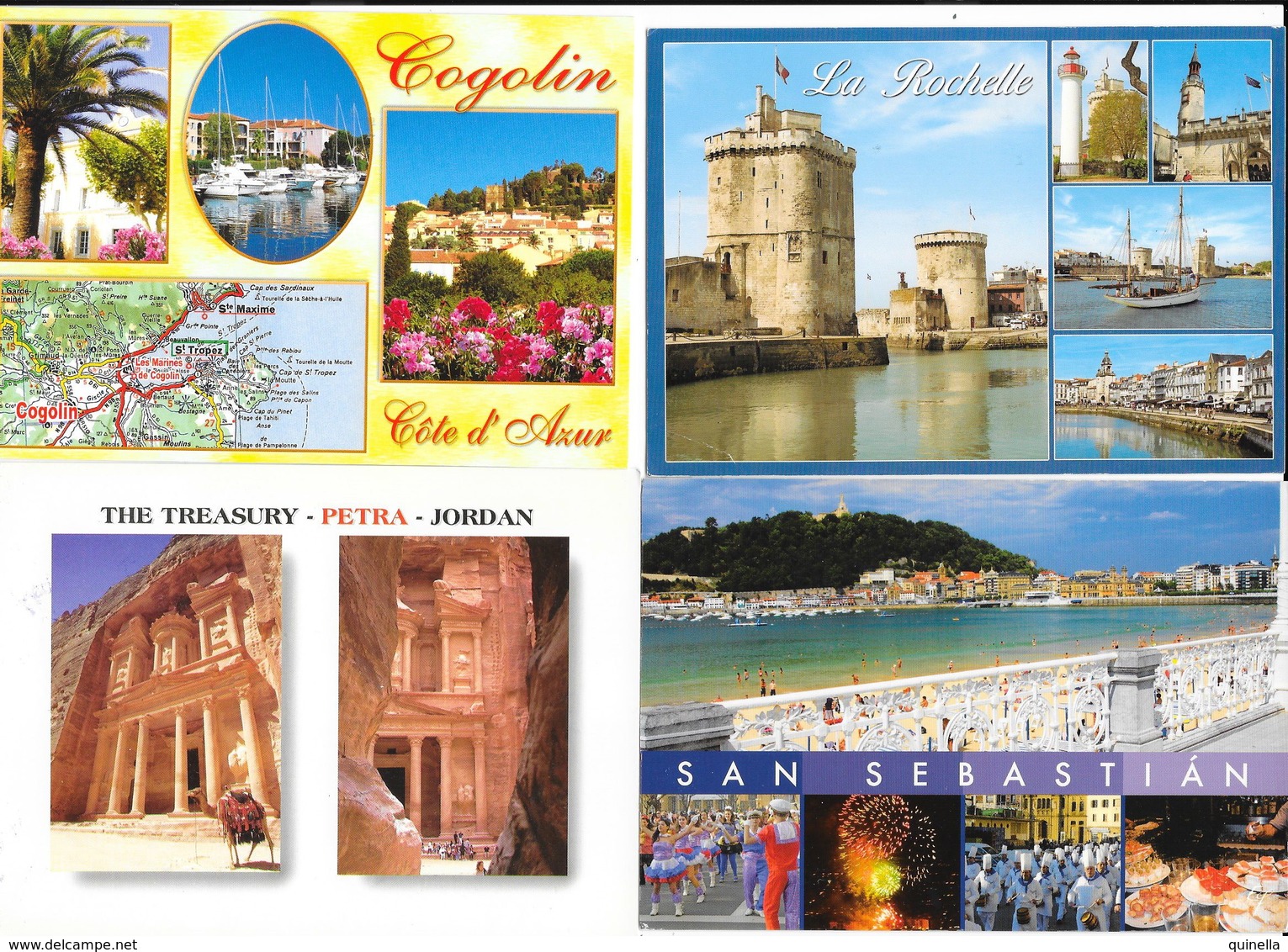 Beau Lot  *  plus de  60 cartes de diverse pays de vacances *  50 cartes avec timbres